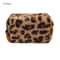 Plush Leopard Print Large Capacity Makeup Bag 8