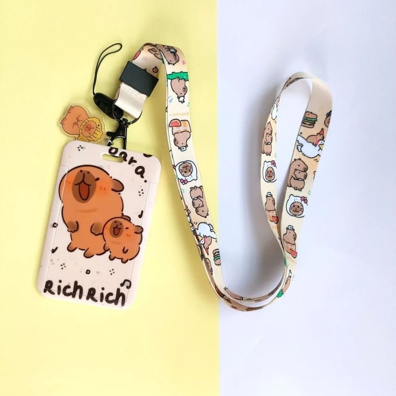 Cute Capybara Protective Card Case 4