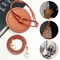 DIY Round PU Leather Crochet Bag Set 3