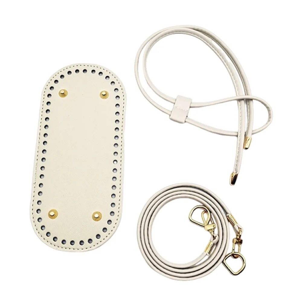 DIY Round PU Leather Crochet Bag Set 10