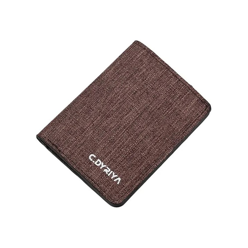 Ultra Thin Canvas Bifold Card Wallet 10