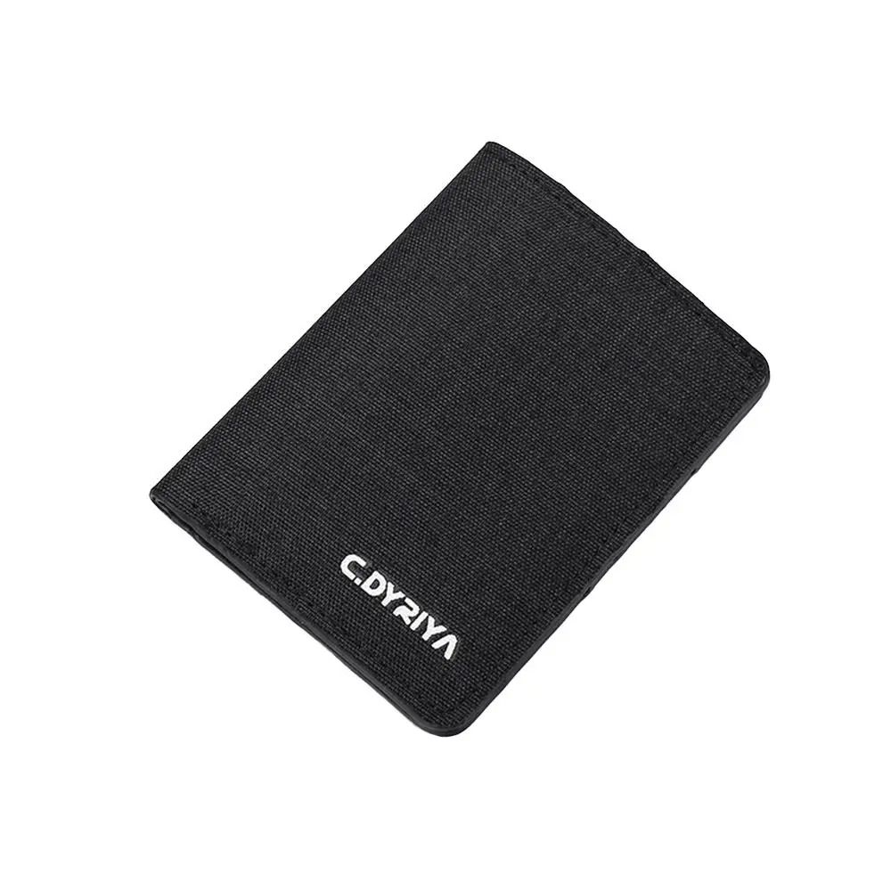 Ultra Thin Canvas Bifold Card Wallet 7