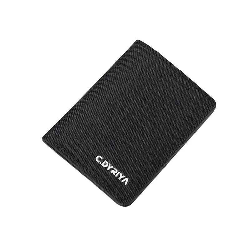 Ultra Thin Canvas Bifold Card Wallet 7