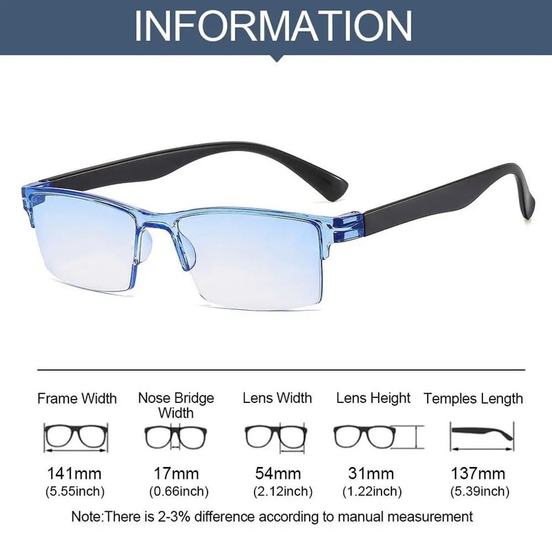 Smart Automatic Zoom Frameless Reading Glasses 4