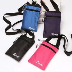 simple square solid color crossbody phone bag