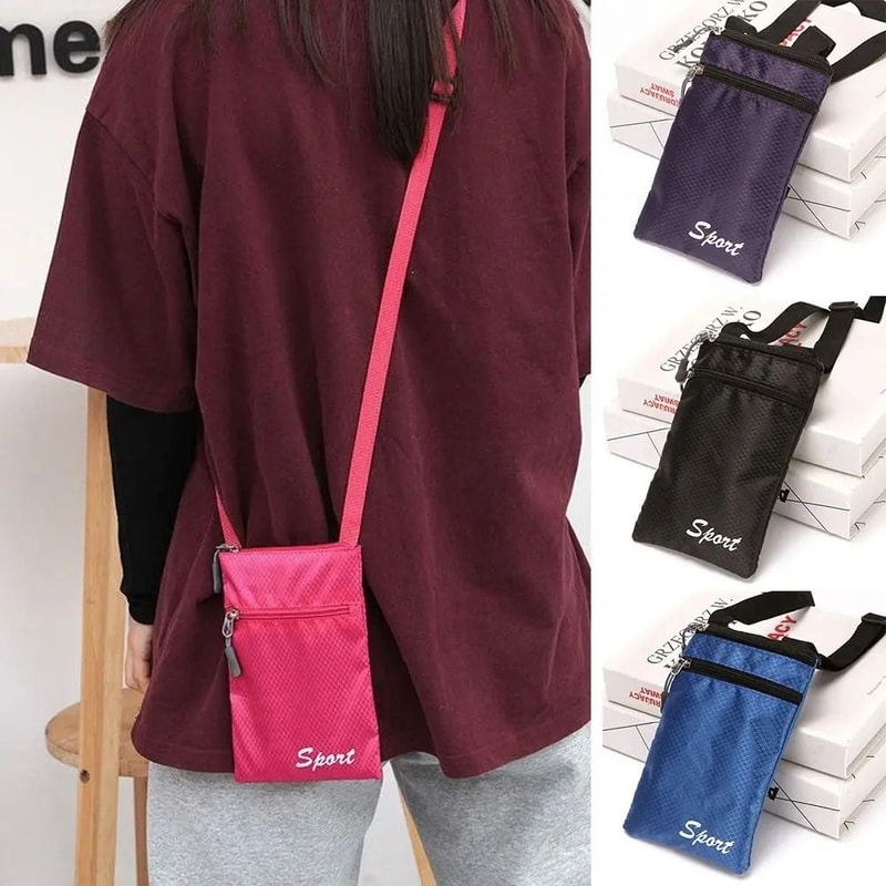 Simple Square Solid Color Crossbody Phone Bag 2