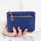 Double Zipper Heart Detail Mini Coin Purse 9