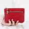 Double Zipper Heart Detail Mini Coin Purse 10