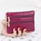 Double Zipper Heart Detail Mini Coin Purse 14