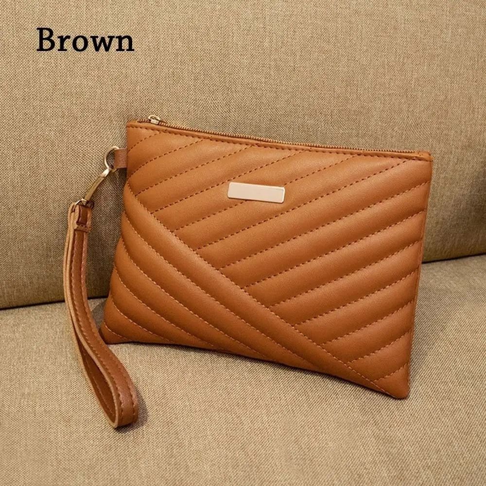 Stylish Womens Leather Envelope Wristlet 11