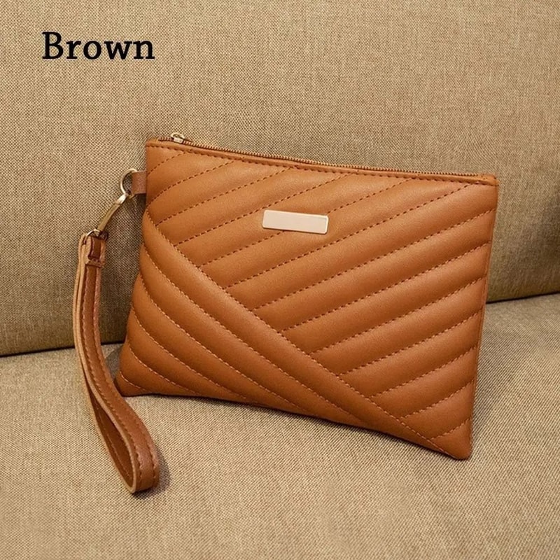 Stylish Womens Leather Envelope Wristlet 11