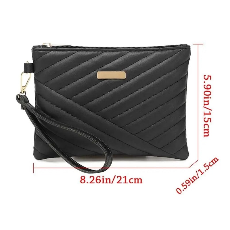 Stylish Womens Leather Envelope Wristlet 5