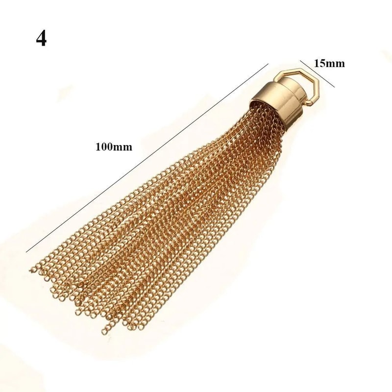 DIY Fashion Metal Tassel Bag Pendant 6