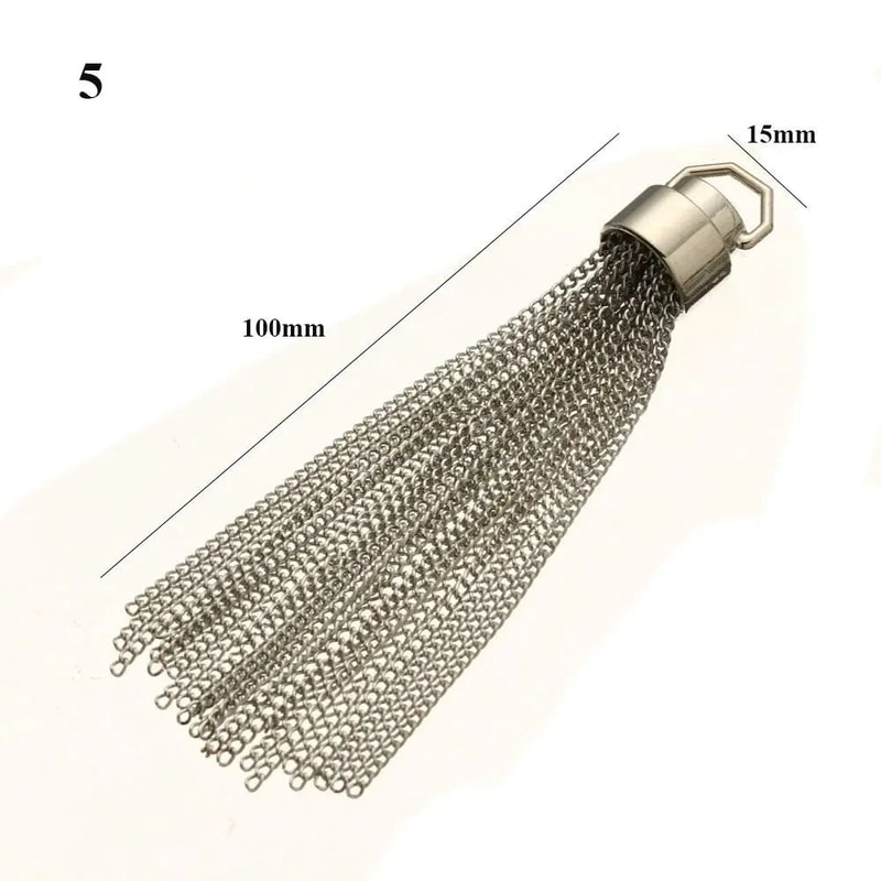 DIY Fashion Metal Tassel Bag Pendant 10