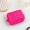 Cute Heart Quilted Mini Cosmetic Pouch 5