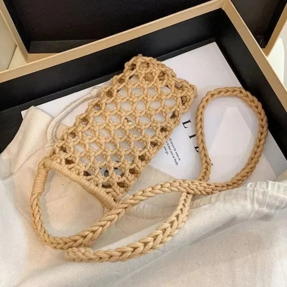 Hollow Out Woven Crochet Phone Crossbody Bag 8