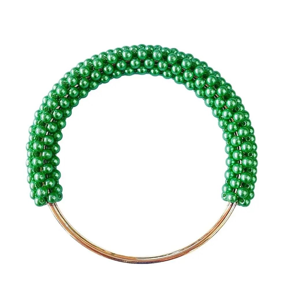 DIY Exquisite Pearl And Beaded Round Bag Handle 9