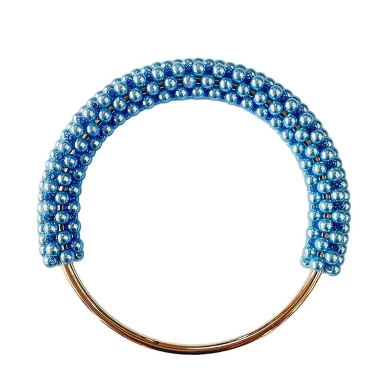 DIY Exquisite Pearl And Beaded Round Bag Handle 10