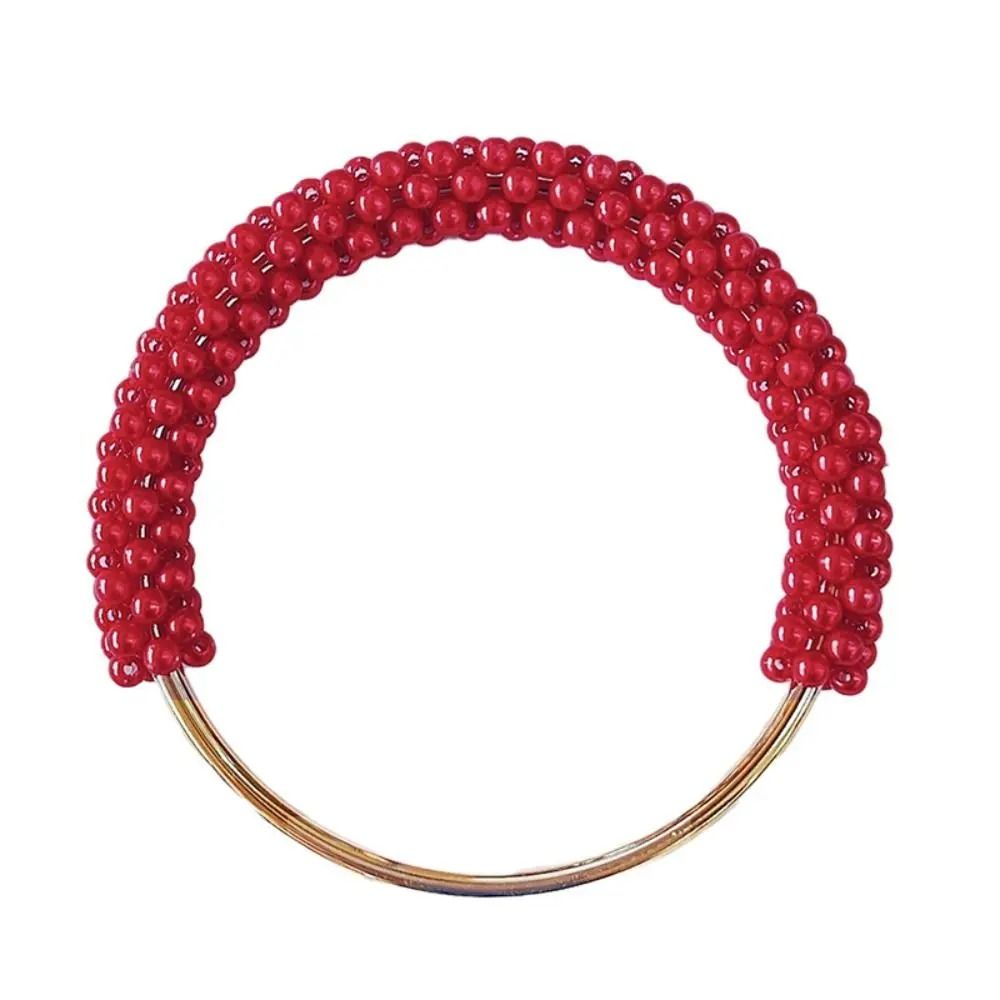 DIY Exquisite Pearl And Beaded Round Bag Handle 11