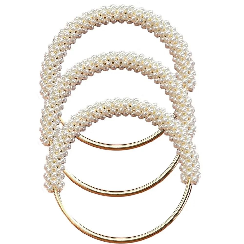 DIY Exquisite Pearl And Beaded Round Bag Handle 1