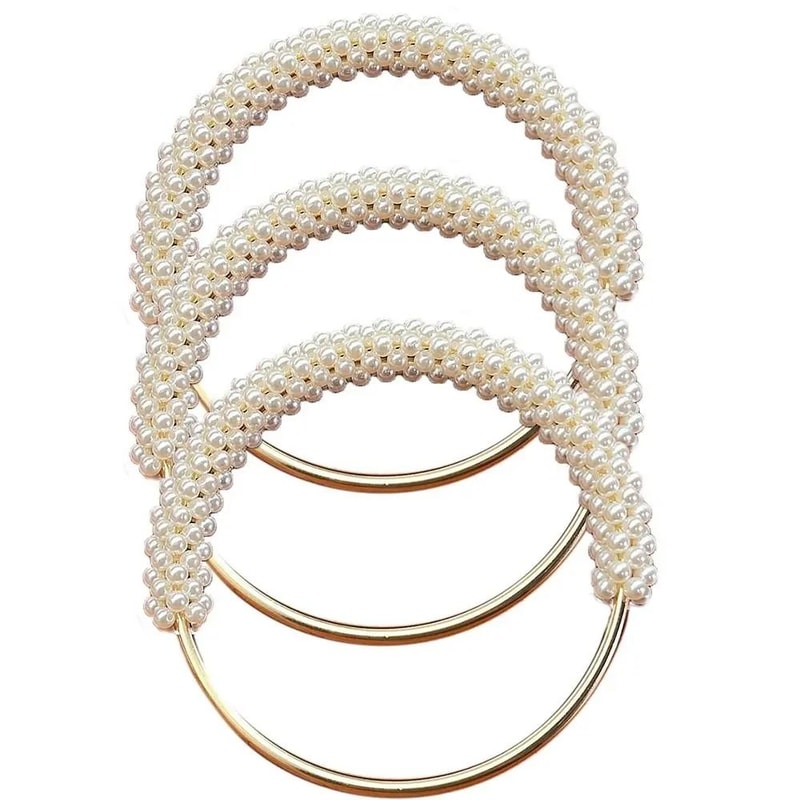 DIY Exquisite Pearl And Beaded Round Bag Handle 1