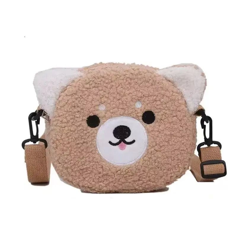 Japanese Style Kawaii Cartoon Plush Crossbody Bag 8