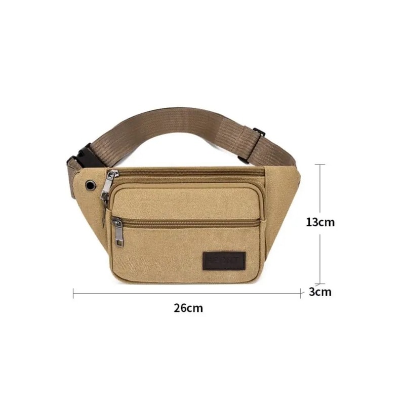 Multifunctional Canvas Waist And Chest Pack 5