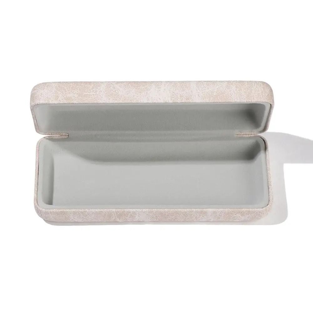 Portable Retro Steel And Leather Hard Eyeglass Case 3