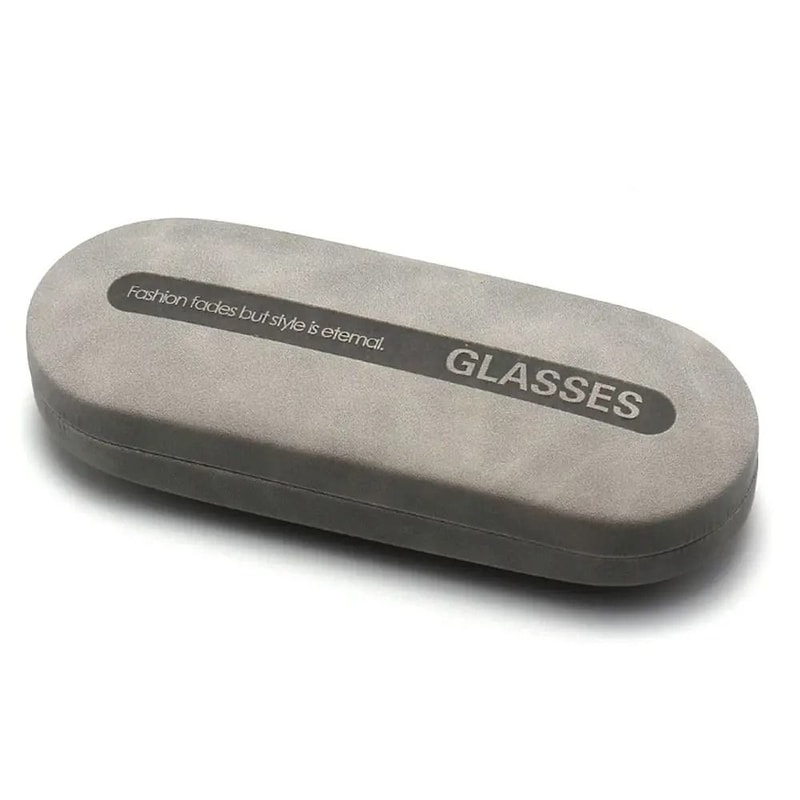 Portable Retro Steel And Leather Hard Eyeglass Case 16