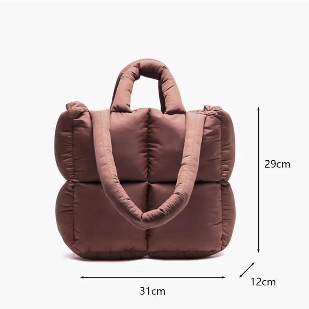 Large Capacity Puffy Quilted Shoulder Tote 5
