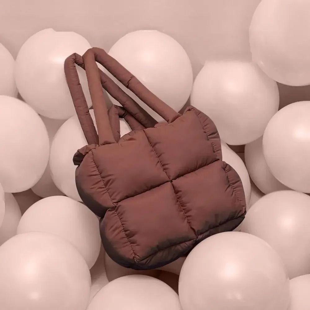 Large Capacity Puffy Quilted Shoulder Tote 6