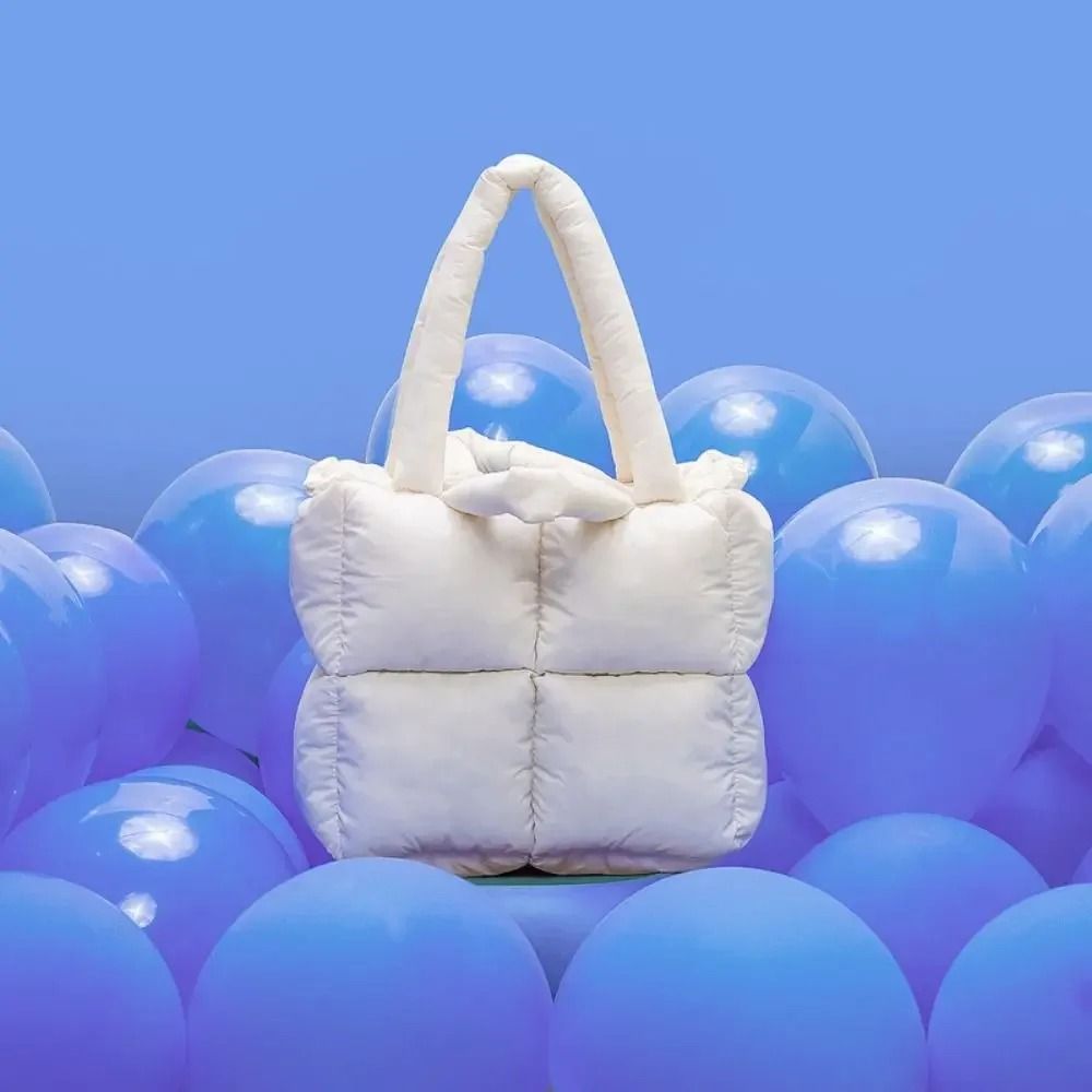 Large Capacity Puffy Quilted Shoulder Tote 7