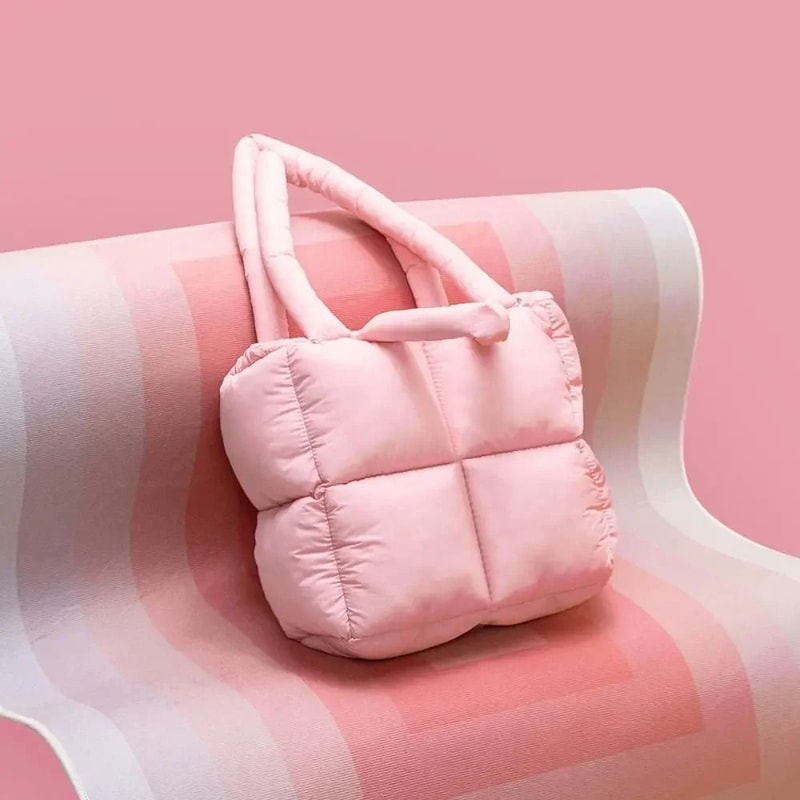 Large Capacity Puffy Quilted Shoulder Tote 8