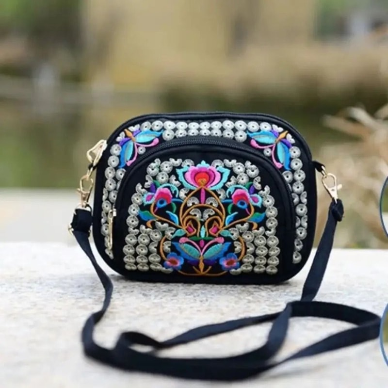 Ethnic Style Floral Embroidered Crossbody Bag 11