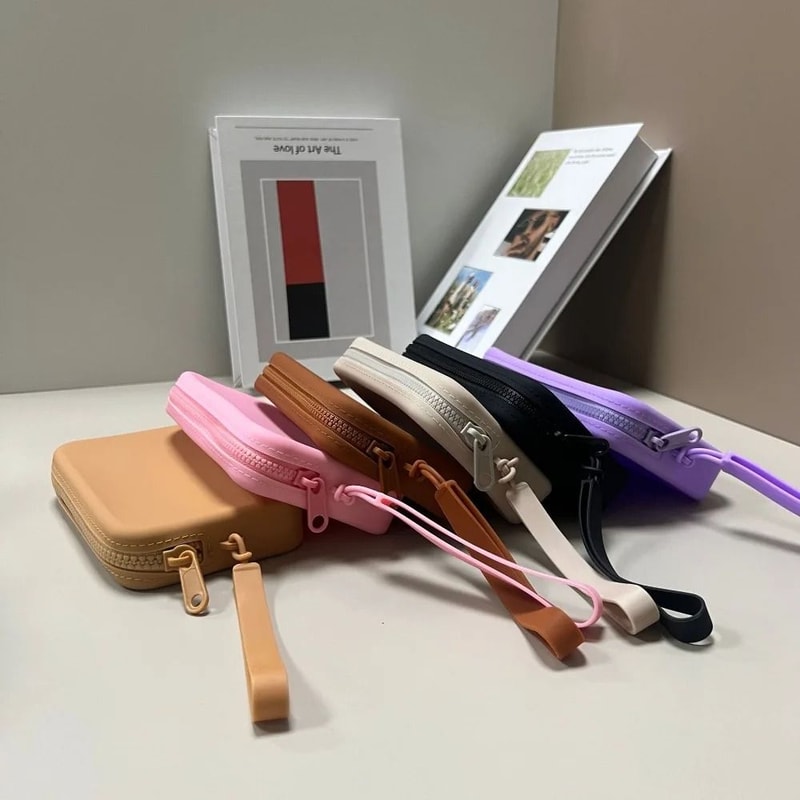 Fashion Multifunction Rectangular Silicone Wallet 4