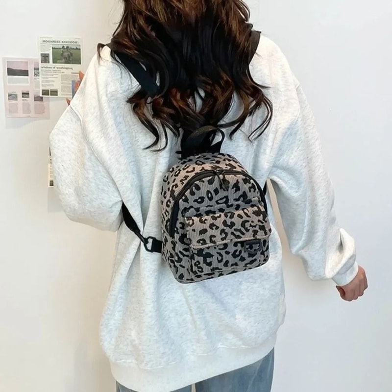 Vintage Leopard Print Mini Rucksack 4