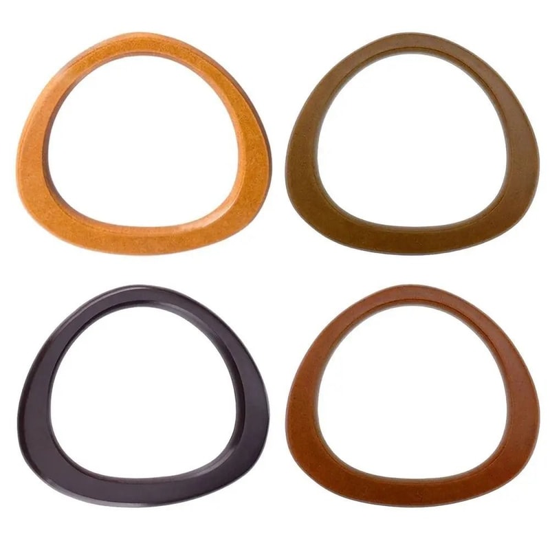 DShaped Wooden Handbag Replacement Handle 0