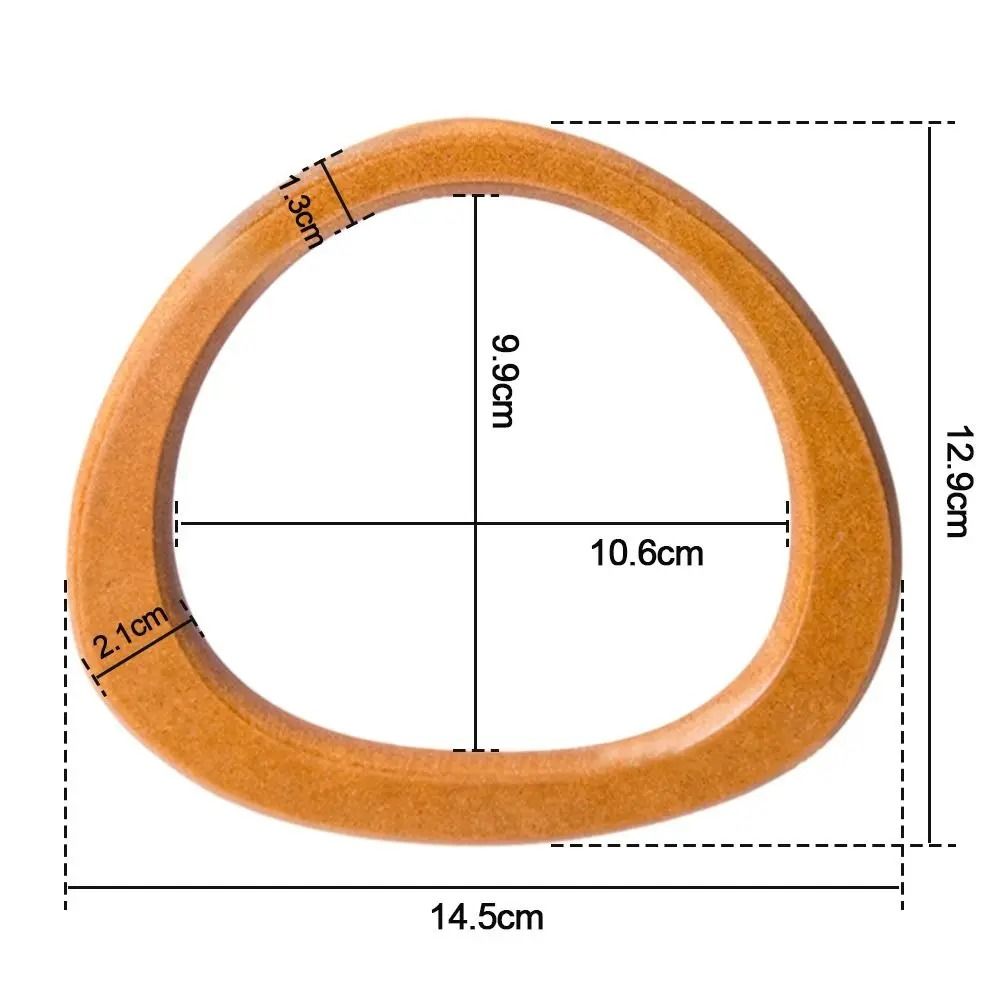 DShaped Wooden Handbag Replacement Handle 1