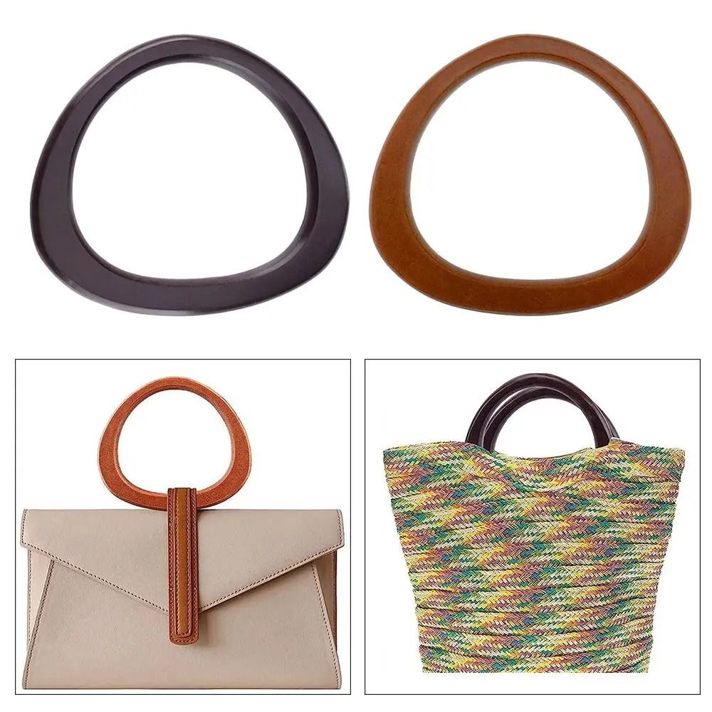 DShaped Wooden Handbag Replacement Handle 5
