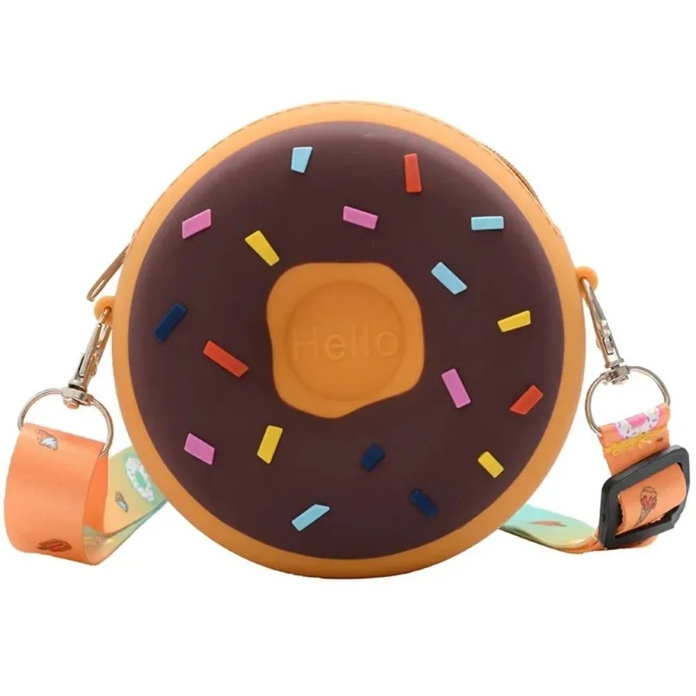 Childrens Rainbow Donut Silicone Crossbody Bag 10