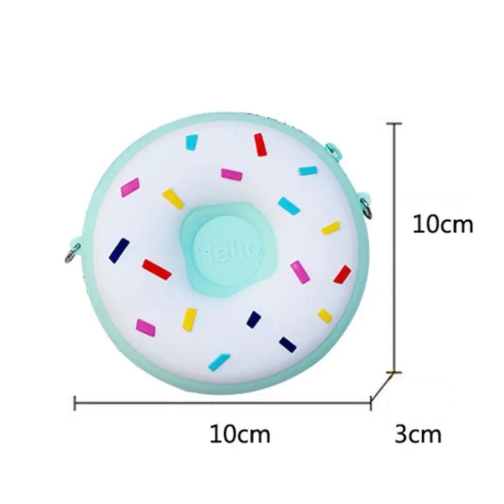 Childrens Rainbow Donut Silicone Crossbody Bag 5