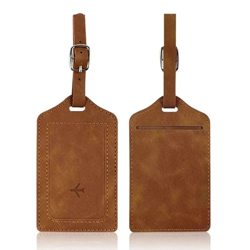 Portable Leather Luggage And Suitcase ID Tag 11