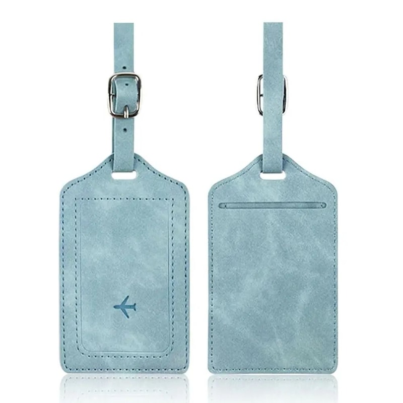 Portable Leather Luggage And Suitcase ID Tag 6
