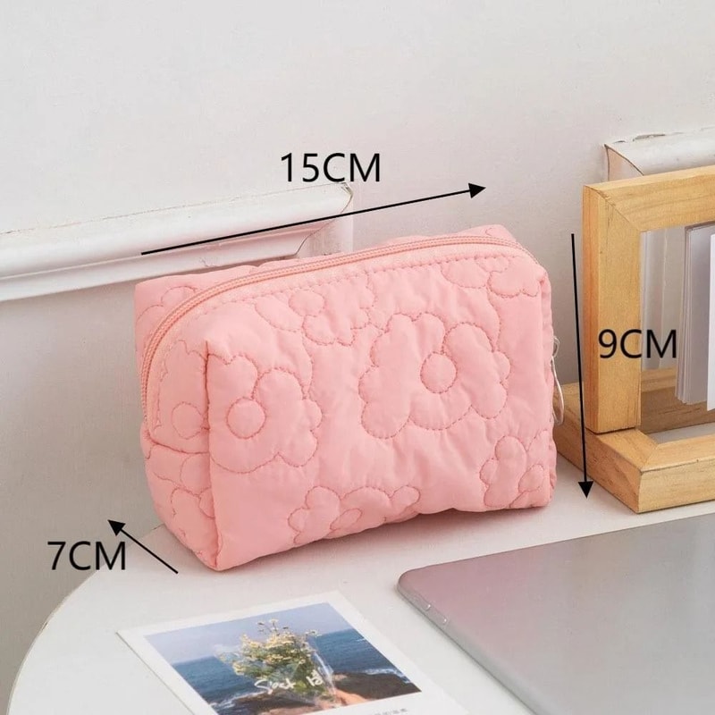 Large Capacity Puffy Quilted Makeup And Storage Bag 10