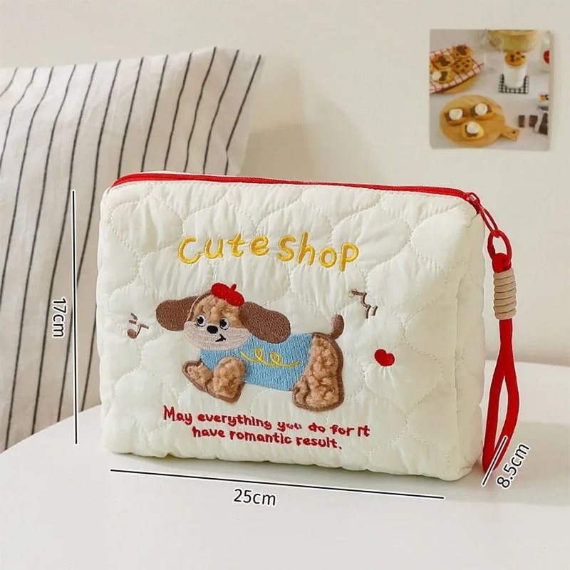 Large Capacity Puffy Quilted Makeup And Storage Bag 6