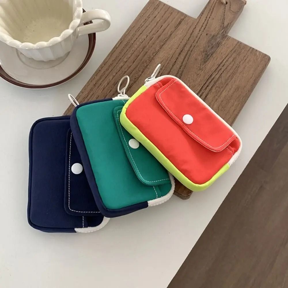 Lightweight Canvas Mini Cash And Key Pouch 0