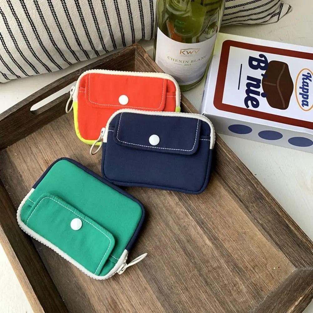Lightweight Canvas Mini Cash And Key Pouch 1