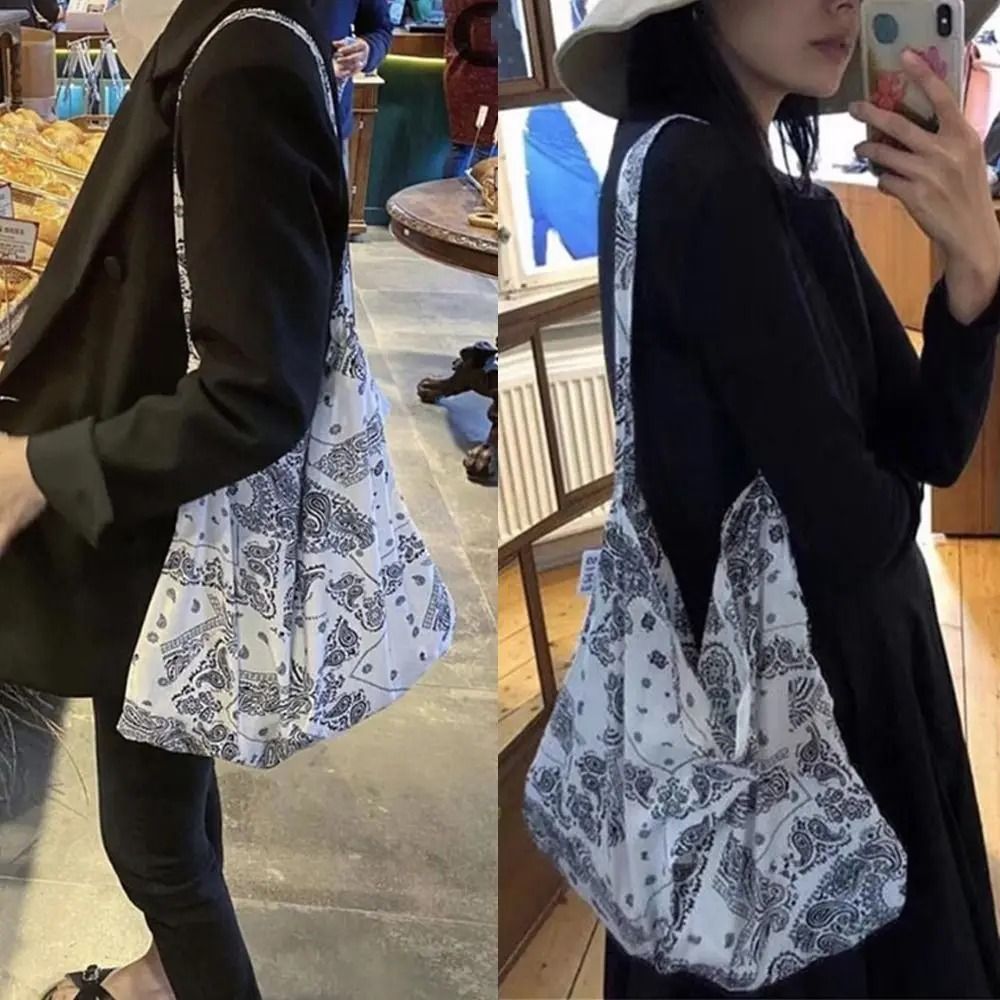 Bandanna Print High Capacity Cotton Shopping Bag 2