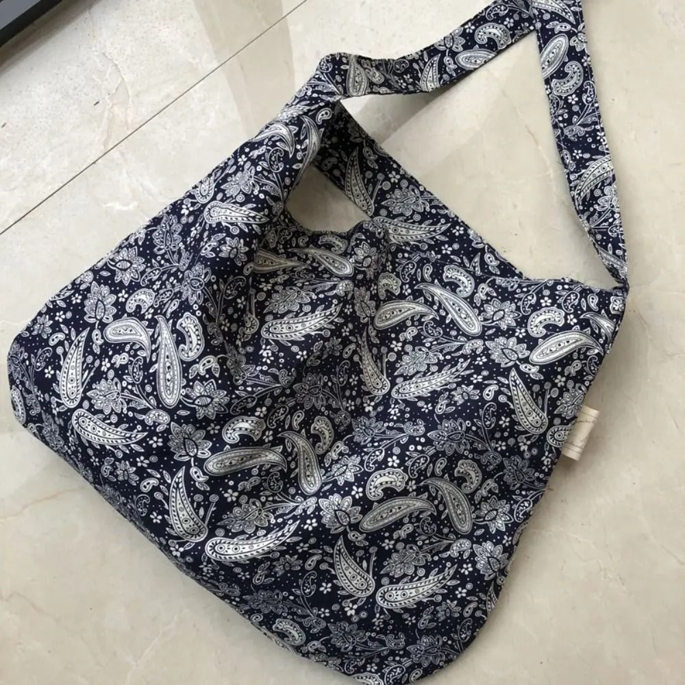 Bandanna Print High Capacity Cotton Shopping Bag 4