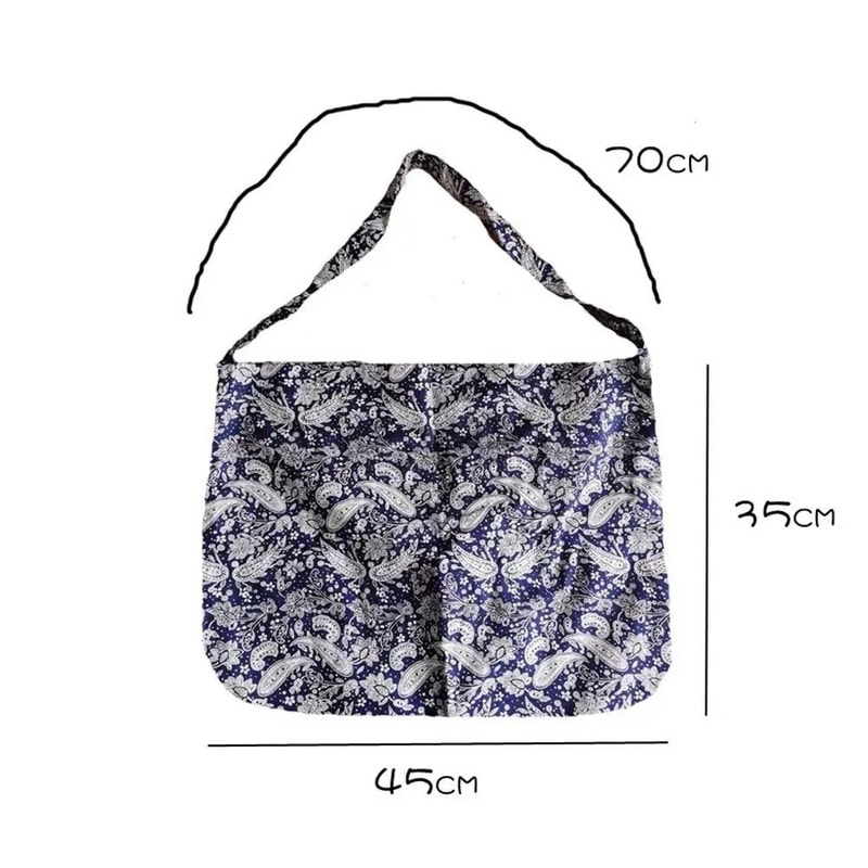 Bandanna Print High Capacity Cotton Shopping Bag 5